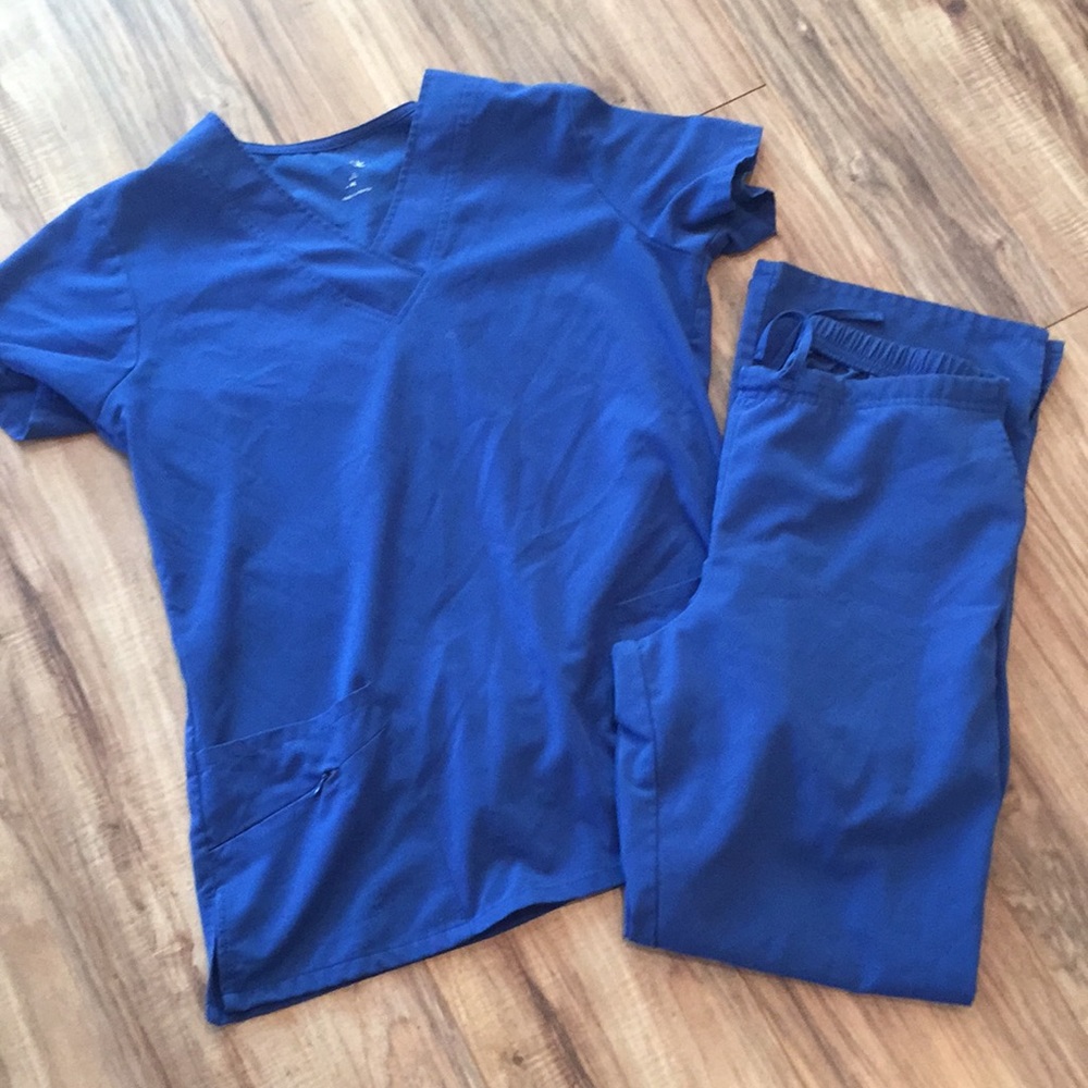 Blue scrubs